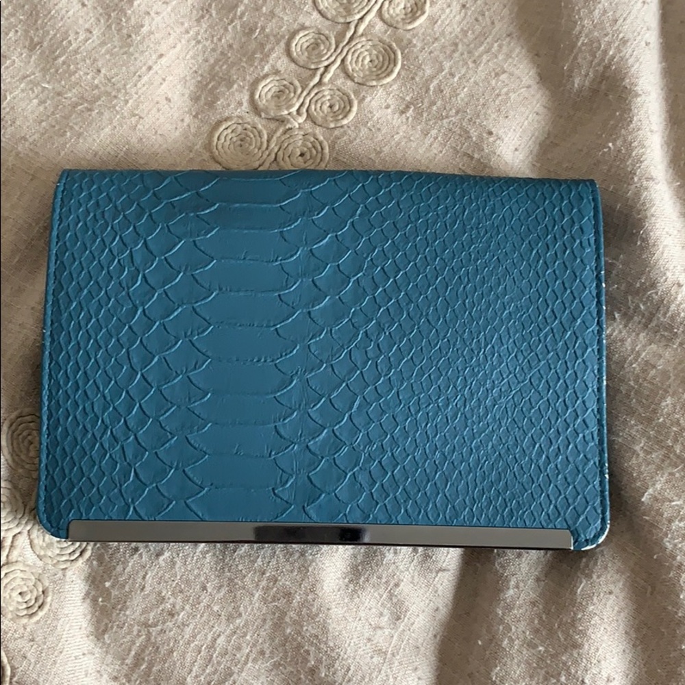 Blue Clutch/Crossbody Purse